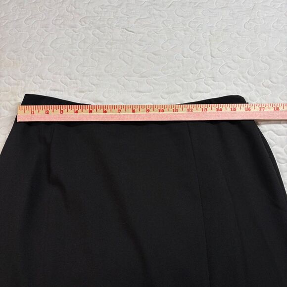 Bice by Sag Harbor Black Medium Length Skirt Zipper Slit size 16 - Picture 4 of 6